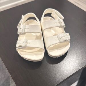 Kids White Sandals
